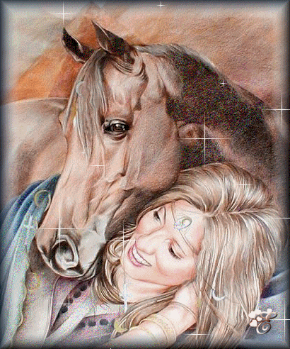 девушка и лошадь