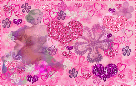 розовая гламурная картинка с мерелин монро