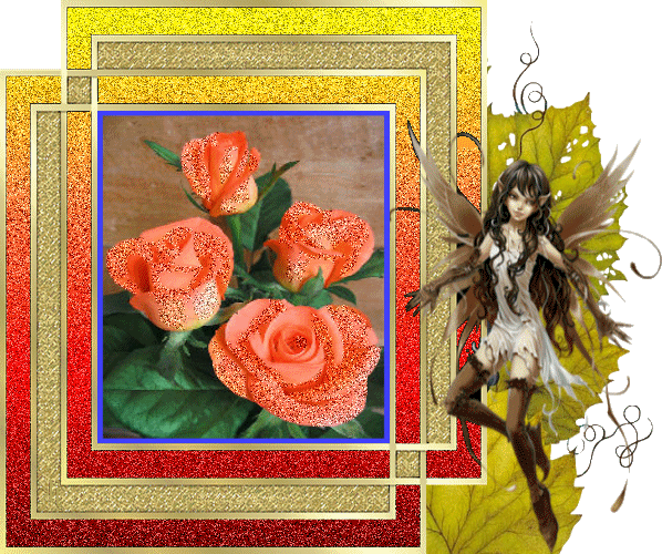 анимационная открытка с розами